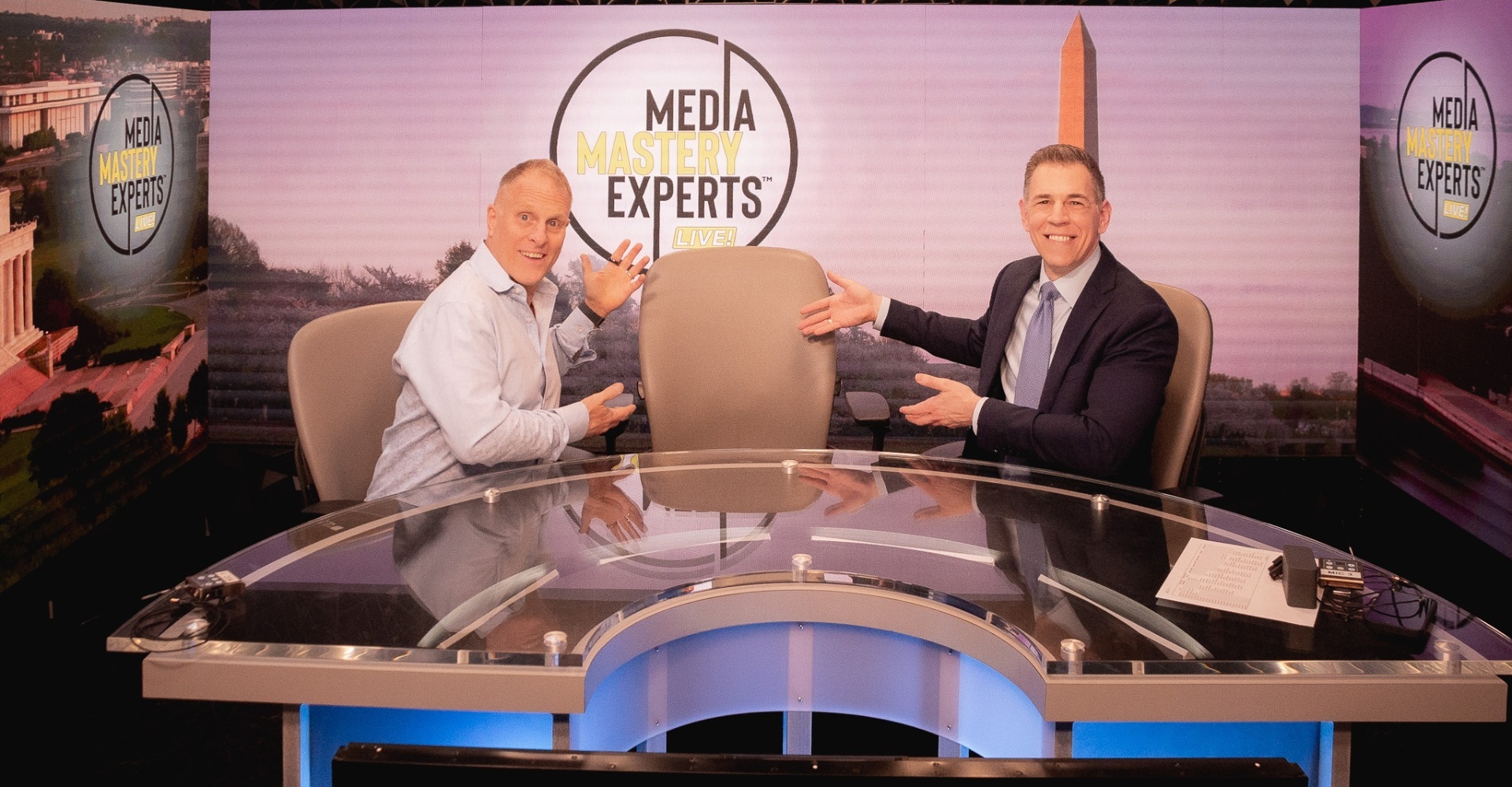 Mark Albert and John Bates at Media Mastery Experts Live