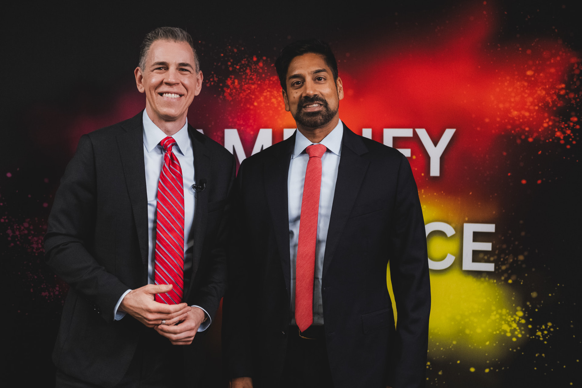 Dr. Amar Rewari with Mark Albert on the Media Mastery Experts LIVE! studio set